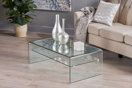 Glass Coffee Table Decor, Rectangle Coffee Table, Coffee Table With Shelf, Table Decor Living Room, Stylish Coffee Table, Coffee Table Rectangle, Glass Furniture, Christopher Knight, Christopher Knight Home