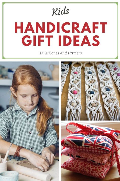 Handicraft Christmas Gifts, Charlotte Mason Handicrafts Preschool, Kids Diy Gifts For Christmas, Kids Diy Christmas Gifts For Family, Easy Handicrafts For Kids, Kids Handicrafts Ideas, Kids Diy Gifts For Grandparents, Kid Homemade Christmas Gifts, Homemade Christmas Gifts Kids Can Make