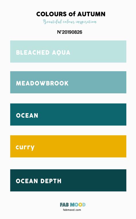 Autumn Colour Schemes Archives - Fabmood | Wedding Colors, Wedding Themes, Wedding color palettes Aqua Color Palette, Yellow Palette, Website Color Palette, Wedding Color Combos, Ocean Wedding, Fall Color Palette, Color Theme, Colour Board, Aqua Color