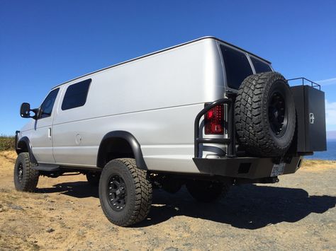 Ford Van Conversion, Dream Whip, Ford E250, 4x4 Van, Off Road Camper, Ford Van, Roof Racks, Camper Vans, Four Wheel Drive