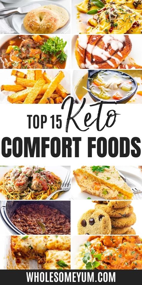 Keto Mashed Cauliflower, Keto Comfort Food, Keto Mac And Cheese, Keto Bagels, Lazy Keto, Wholesome Yum, Baked Zucchini, Comfort Food Recipes Dinners, Comfort Food Recipes