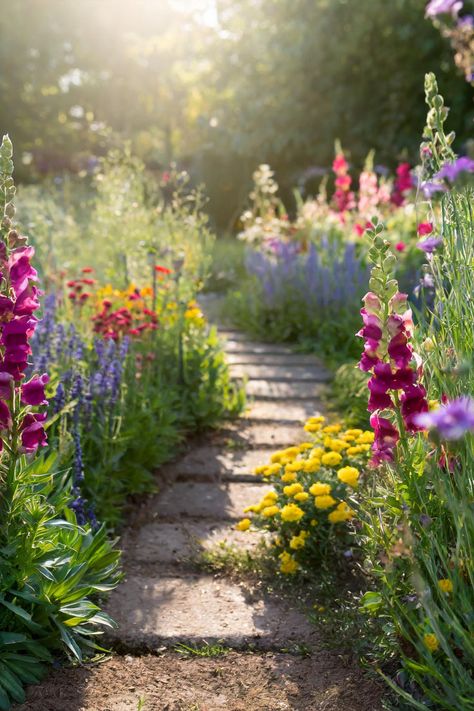 Summer Blooming Flowers Summer Blooming Flowers, Zinnia Garden, Flowers To Plant, List Of Flowers, Garden Walkway, Backyard Inspo, Daylilies, Blooming Flowers, Garden Paths