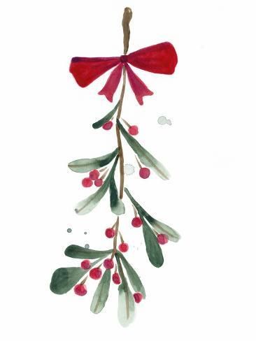 size: 12x9in Art Print: Warm Winter Wishes VI by June Vess : December Watercolor, Simple Christmas Paintings, Watercolor Christmas Cards Diy, Watercolour Christmas, Watercolour Cards, Watercolour Ideas, Winter Wishes, Tag Ideas, Winter Wall Art