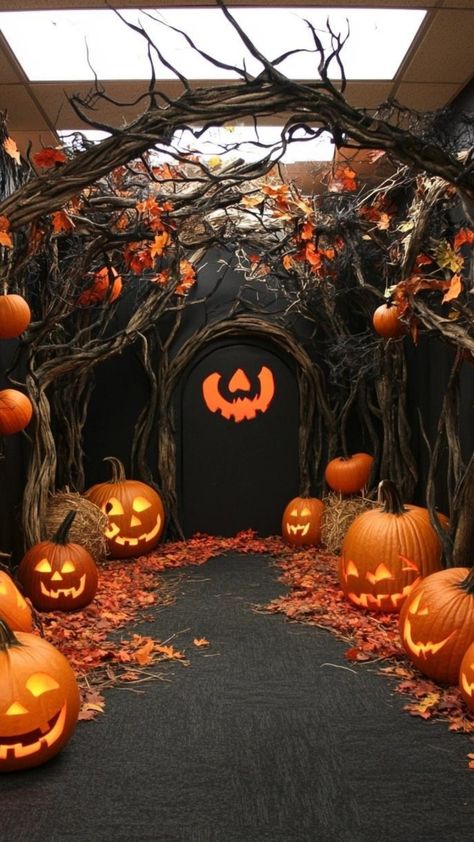 Halloween Decorations At Work, Halloween Office Themes, Halloween Office Decor, Themed Wreaths, Office Halloween Decorations, Office Halloween, Halloween Office, Office Themes, Witches Cauldron