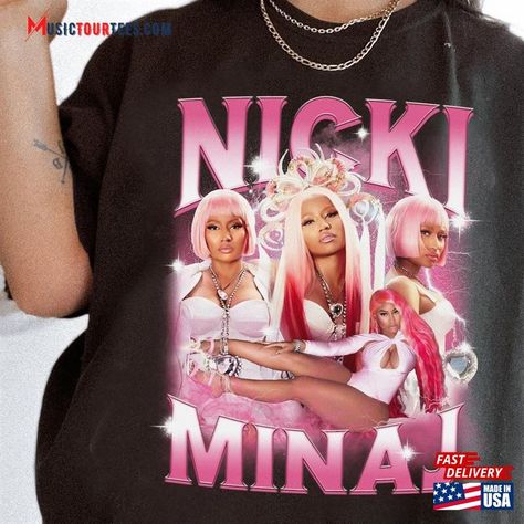 Nicki Minaj Shirt Fan Gift For Sweatshirt Hoodie Check more at https://musictourtees.com/product/nicki-minaj-shirt-fan-gift-for-sweatshirt-hoodie/ Nicki Minaj Shirt, Iconic Album Covers, Logo Name, Shirt Designs For Men, Music Band, T Shirt Printing, Nicki Minaj, Quality T Shirts, T Shirt Design