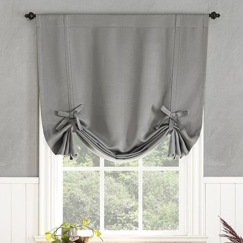 Redefine the look and feel of any space with this stylish Sun Zero Mercer Energy Saving Blackout window tie-up shade.Click this HOME DECOR & FURNITURE GUIDE to find the perfect fit and more! Redefine the look and feel of any space with this stylish Sun Zero Mercer Energy Saving Blackout window tie-up shade. Click this HOME DECOR & FURNITURE GUIDE to find the perfect fit and more! FEATURES Bow details Blackout technology blocks out most unwanted light while enhancing privacy Energy efficient desi Cordless Roller Shade, Tie Up Shades, Window Rods, Pocket Window, Sun Zero, Energy Efficient Design, Thermal Curtains, Small Windows, Shades Blinds