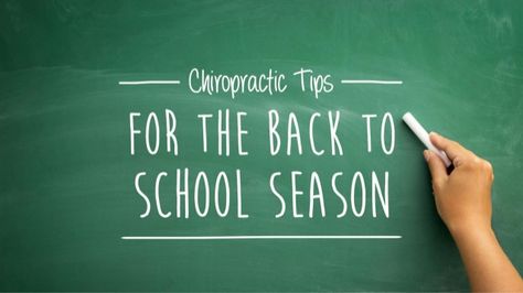 Chiropractic Tips For The Back To School Season Chiropractic School Student, Back To School Chiropractic, April Chiropractic Board, Back To School Chiropractic Boards, Fall Chiropractic Boards, Autumn Chiropractic Quotes, Decompression Therapy, Chiropractic Therapy, Chiropractic Marketing