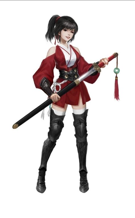 Samurai Clothing, Ninja Outfit, Female Ninja, Female Samurai, Warrior Outfit, Ninja Girl, Anime Inspired Outfits, Hero Costumes, Anime Dress