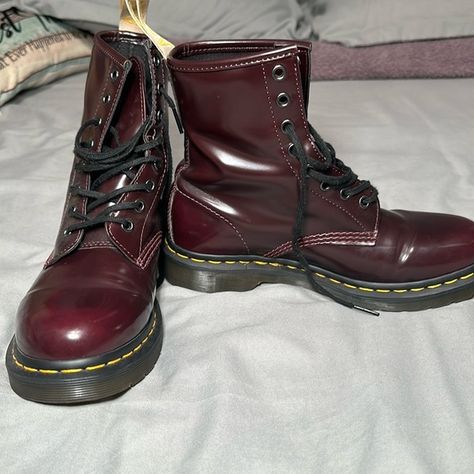 Burgundy Doc Martens, very good condition. Burgundy Doc Martens, Dr Martens Burgundy, Dr Martens Shoes, Martens Shoes, Doc Martens, Friends Photography, Dr. Martens, Converse, Boots