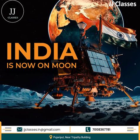 Touching the Moon, one step at a time! 🌕🚀 India's Chandrayaan 3 successfully makes its soft landing, bringing us closer to new lunar horizons. 🌌🇮🇳 #Chandrayaan3 #LunarExploration #IndiaInSpace #jjclasses Chandrayan 3, Chandrayaan 3, India Poster, One Step At A Time, Space And Astronomy, One Piece Anime, Astronomy, The Moon, Batteries