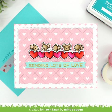 Valentine Release Week with Lawn Fawn Day 6 – Mindy Eggen Design Lawn Fawn Simply Celebrate, Winter Paper, Lawn Fawn Blog, Valentines Inspiration, Heart Stencil, Garland Backdrops, Lawn Fawn Stamps, Clear Acrylic Stamps, Lawn Fawn Cards