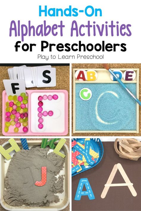 10 fun, creative ways for preschoolers to practice their letter recognition and letter-sound connection. Preschoolers will enjoy these activities and will be learning at the same time! #alphabetactivities #letterrecognition #preschool Fine Motor Alphabet Activities For Preschoolers, Letter Fine Motor Activities, Review Letters For Preschool, Letter Projects For Preschool, Fun Ways To Learn Letters, Preschool Letter Activities, Letter Recognition Activities Preschool, Letters Activities, Letter Sounds Preschool