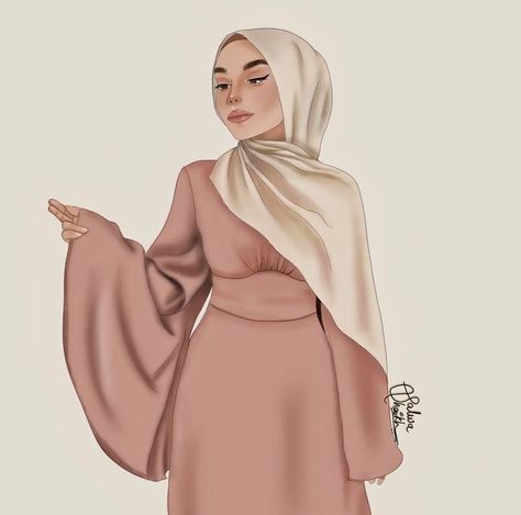 Illustration Poses, Ramadan Collection, Fashion Illustration Poses, Fashion Drawing Sketches, Fashion Drawing Tutorial, Hijab Cartoon, Islamic Dress, Fashion Illustration Dresses, Dress Drawing