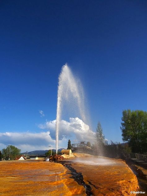 Idaho: Soda Springs Geyser | BaldHiker Soda Springs Idaho, Magma Chamber, Idaho Springs, Dream Trips, Carbonated Water, Oregon Trail, Water Reservoir, Water Bubbles, Hot Springs