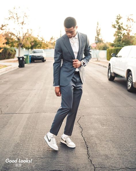 High School Prom Outfits For Guys 2023, Prom Suit With Jordans, Boys 8th Grade Graduation Outfit, 8th Grade Graduation Outfit Ideas Boys, Boys Graduation Outfit, Jordan 1 Low Outfit Men, Boys Prom Outfit Ideas, Outfits With Air Forces