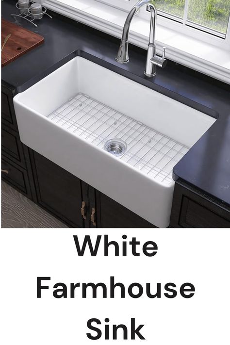 Farmhouse Sink 33 Inch White Farmhouse Sink Farm Sink Farmhouse Kitchen Sink Apron Sink Fireclay Sink Farmer Sink Undermount Kitchen Sink White Kitchen Sink Single Bowl with Accessories
(Affiliate link) Farmer Sink, Kitchen Sink White, Farmers Sink, Sink Undermount, White Farmhouse Sink, White Kitchen Sink, Farmhouse Kitchen Sink, Apron Sink, Fireclay Sink