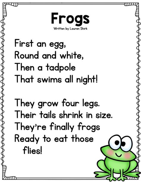 Pin On Grade 1-2 Pond Animals Preschool Crafts, Pond Life Crafts For Toddlers, Pond Life Preschool Crafts, Pond Life Preschool Activities, Poem On Education, Frog Activities For Preschool, Amphibians Preschool, Pond Preschool, Reptiles Preschool