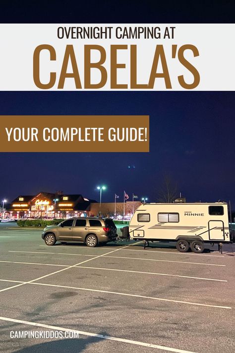 overnight RV parking | Cabela's | free overnight RV parking | free RV parking | free places to park an RV | boondock RV camping | Walmart boondocking Rv Road Trip, Best Campgrounds, Family Camping Trip, Rv Park, Family Road Trips, Camping Tips, Camping Ideas, Family Outdoor, Camping With Kids