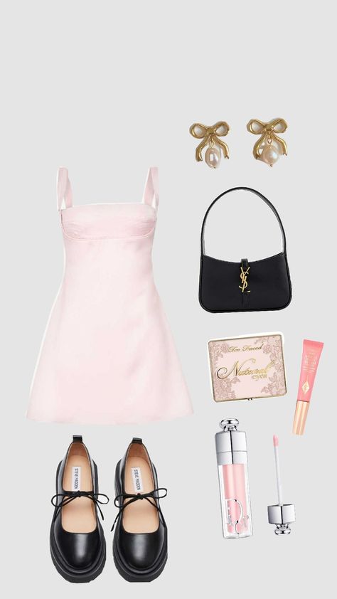 Pink fancy outfit #pink #outfit #fancy #coquette Coquette Party Outfits, Coquette Bday, Coquette Outfit Ideas, Coquette Party, Girly Office, Fancy Outfit, Coquette Outfit, Semi Formal Outfits, Winter Formal Dresses