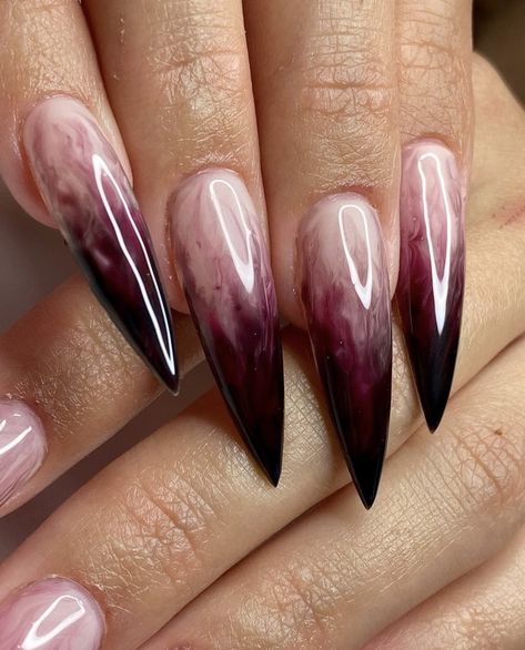 Nail Ideas Pink, Winter Nails Christmas, Vampy Nails, Nails January, Old Money Nails, January Nail, Nails Valentines Day, January Nail Designs, Vampire Nails