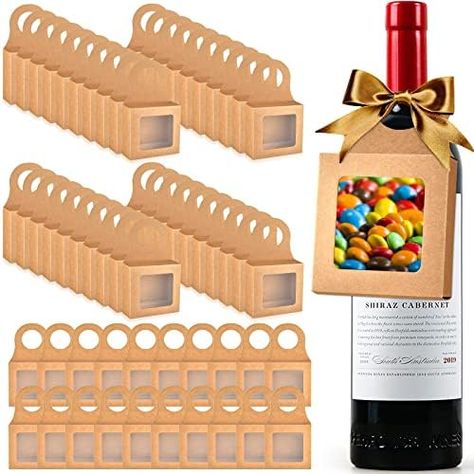 Wine Bottle Box, Empty Gift Boxes, Candy Truffles, Wine Gift Boxes, Bottle Box, Cookie Party, Wine Bottle Decor, Guest Gifts, Candy Boxes