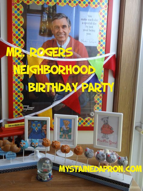 Mr Rogers Party, Mister Rogers Birthday Party, Mr Rogers Puppets, Rosie Birthday, Mr Rogers Neighborhood, Mr Rodgers, Daniel Tiger Party, Daniel Tiger Birthday Party, Tiger Birthday Party