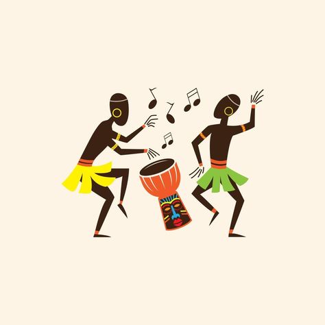 african ethnic dance African Music Art, African Dance Art, Nigeria Dance, African Clipart, Dance Graphic Design, African Cartoon, Icon Afro, Africa Dance, African Festival