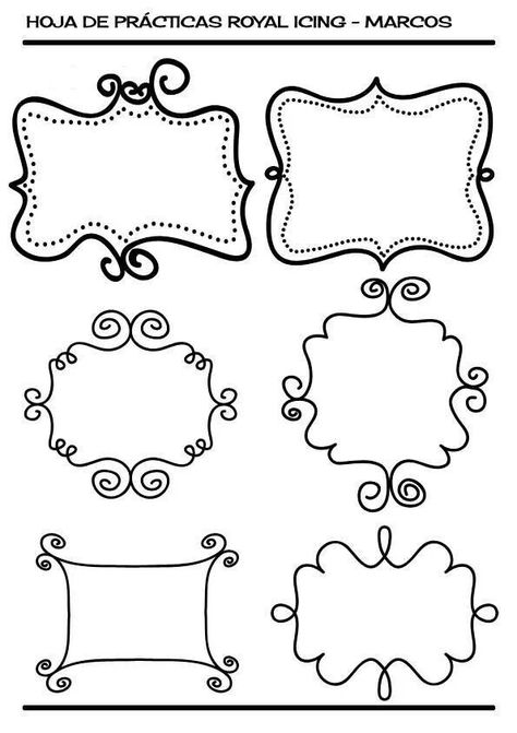 Piping Templates, Royal Icing Piping, Royal Icing Templates, Icing Techniques, Royal Icing Transfers, Cake Templates, Royal Icing Decorations, Piping Icing, Fondant Tutorial