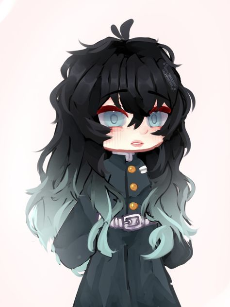 Muichiro Pony Town, Muichiro Hair, Muichiro Gacha Club, Kny Oc Hair Ideas, Muichiro Gacha, Gacha Hair Edit, Kny Hair, Pink Tumblr Aesthetic, Cute Kawaii Drawings