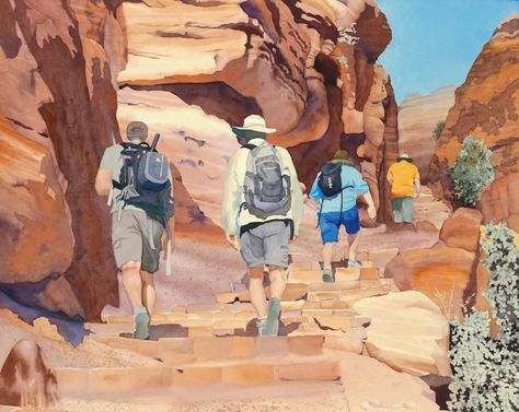 Brenda Swenson, Mountain Waterfall, Watercolor Workshop, Petra Jordan, Watercolor Tips, Creating Texture, Sketching Techniques, Watercolor Sketchbook, Watercolor Painting Techniques