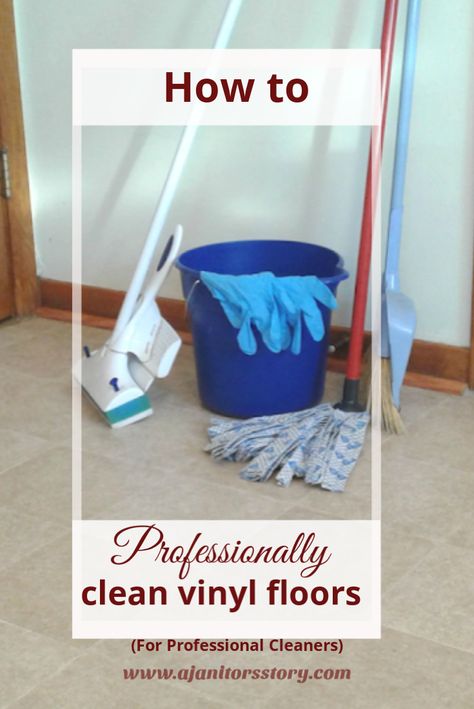 Click over and we'll show you the best way to clean vinyl floors.  And, it does't matter if the floors are no-wax, textured, or uncoated, this easy technique is a fantastic way to provide deep cleaning to your house and office cleaning customers' bathroom, kitchen and wood vinyl floors!  #ajanitorsstory #homecleaning #cleaningtips #cleaningfloors #howtocleanvinylfloors via @ajanitorsstory Clean Vinyl Floors, Clean Linoleum Floors, Cleaning Vinyl Floors, Vinyl Wood Flooring, Professional House Cleaning, Vinyl Floors, Deep Cleaning Tips, Linoleum Flooring, Cleaning Business