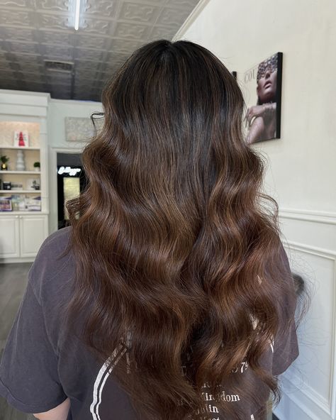 ‎‧₊˚✧𝖇𝖗𝖚𝖓𝖊𝖙𝖙���𝖊 𝖇𝖆𝖇𝖊✧˚₊‧ we took my client from her previously box dyed hair to this gorgeous brunette balayage! ✮lift: @joico ✮toner: @redken ✮styling: @pureology @matrix Box Dyed Hair, Brunette Balayage, Balayage Brunette, Dyed Hair, Matrix, Balayage, Toner, Hair, Quick Saves