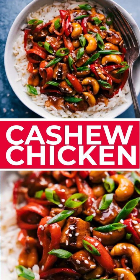 Thai Cashew Chicken Stir Fry, Crockpot Stir Fry Chicken, Cashew Chicken Sauce, Thai Cashew Chicken, Red Curry Recipe, Chinese Banquet, Chicken Cashew Stir Fry, Cashew Chicken Recipe, Dinner Quick