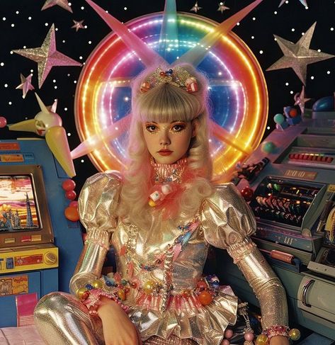 Chart Aesthetic, Space Rave, Retro Space Makeup, Space Babe, Alien Themed Photoshoot, Magical Poses, Goddess Poses, Space Theme Fashion Show, Space Costume