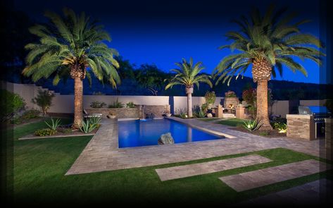 desert pool landscaping arizona | ... Phoenix Pool Builders of Arizona | Blooming Desert Pools & Landscape #PoolLandscape Desert Pools, Pool Area Landscaping, Arizona Backyard Landscaping, Desert Backyard, Arizona Backyard, Pool Landscape Design, Pool Waterfall, Modern Landscape Design, Backyard Pool Landscaping