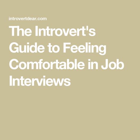 The Introvert's Guide to Feeling Comfortable in Job Interviews Interview Confidence, More Confidence, Job Interviews, Job Interview, Interview, Confidence, Feelings, Memes