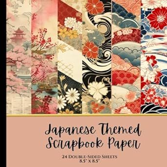 Japanese Themed Scrapbook Paper: Decorative Paper | 24 Double-Sided Sheets | 6 Unique Designs | 8.5" x 8.5" Japanese Theme, Boho Crafts, Decorative Paper, Paper Decorations, Scrapbook Paper, Double Sided, Siding, Unique Designs, Craft Supplies