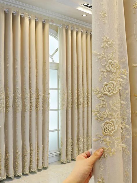 Collar     Embellished   Home Textile Latest Curtain Designs, Fancy Curtains, Curtains Living Room Modern, Curtain For Bedroom, Balcony Design Ideas, Magnetic Curtain, Outdoor Patio Designs, Tassels Decor, Boho Room Decor