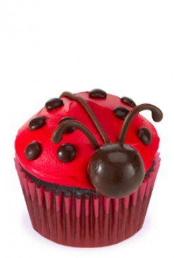 Bug Cupcakes, Cupcakes Decorating, Ladybug Cupcakes, Creative Cupcakes, Ladybug Birthday, Ladybug Party, A Ladybug, Butterfly Party, Yummy Cupcakes