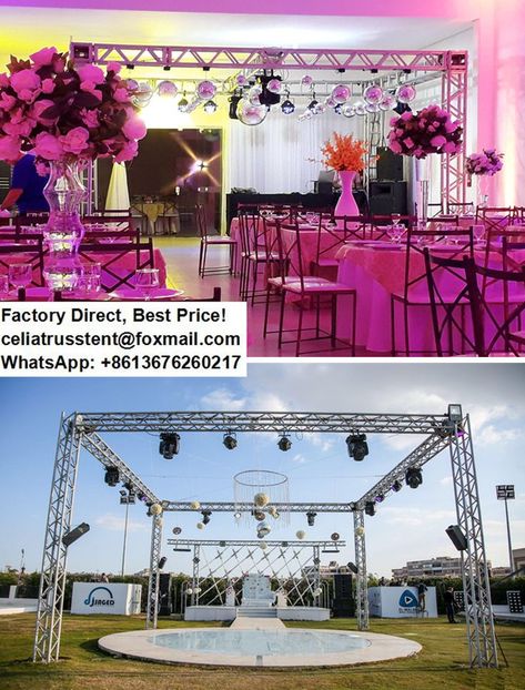 Beautiful wedding party stage truss decoration #TrussManufacture #AluminumTrussManufacture #StageTrussManufacturers #AluminumTrussFactory #TrussFactory #TrussAluminumFactory #AluminumTrussSupplier #UsedBoxTrussForSale #ModularEventTruss #StageTrussingForSale #StageTrussing #StageTrusses #StageLightTruss #TrussStage #CheapStageTruss #StageTrussDesign #StagingTruss #LightingTrusses #BoxTruss #LightingTrusses #DjLightingTruss #LightTrusses #StageTrussLighting Lighting Truss, Truss Structure, Wedding Lights, Birthday Bash, Grand Opening, Ideas Style, Home Ideas, Beautiful Weddings, Wedding Party