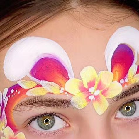 Bunny Face Paint Easy, Easy Easter Face Painting Designs, Simple Easter Face Painting Ideas, Face Painting Easter, Paint Bunny, Face Paint Easter Designs, Bunny Teeth, Easter Face Paint, Face Painting Supplies