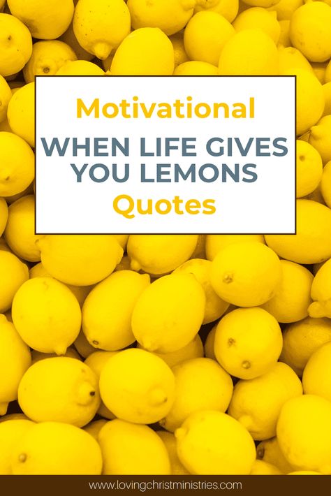 Enjoy this collection of motivational 'When Life Gives You Lemons' quotes, designed to inspire positivity during challenging times. #positivequotes #whenlifegivesyoulemons #makelemonade Make Lemonade Out Of Lemons Quotes, When Life Gives You Lemons Quotes, When Life Gives You Lemons, Lemon Sayings, Valentines Day For Wife, Christian Retreat Themes, Lemons Quotes, When Quotes, Lemon Classroom