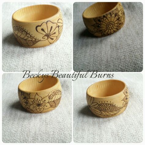 My wood burned , wooden bangles available on my etsy page , each wooden bangle is made to order and unique . Https://www.etsy.com/uk/shop/BeckysBeautifulBurns Popsicle Stick Bracelets, Wooden Bangles, Wooden Jewelery, Wood Burning Techniques, Wooden Bangle, Rock Jewelry, Wood Burning Art, Popsicle Stick, Wood Craft