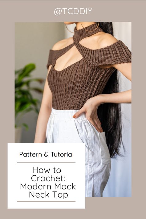 Learn to crochet beautiful & stylish crochet makes with our easy-to-follow crochet patterns & tutorials! Don't wait, click for the pattern now! Crochet Top Video, Crochet Game, Crochet Pieces, Tank Top Pattern, Modern Crochet Patterns, Step By Step Crochet, Top Video, Pattern Modern, Detailed Photos