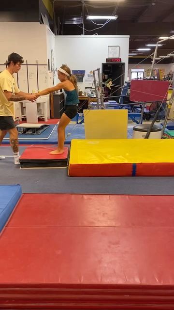 Logan | Confidence Coach on Instagram: "This drill teaches the athlete to “fall” into their tumbling back handsprings. Thanks for the demo, Reese!" Confidence Coach, Back Handspring, Drills, Tumbling, Gymnastics, Confidence, On Instagram, Instagram