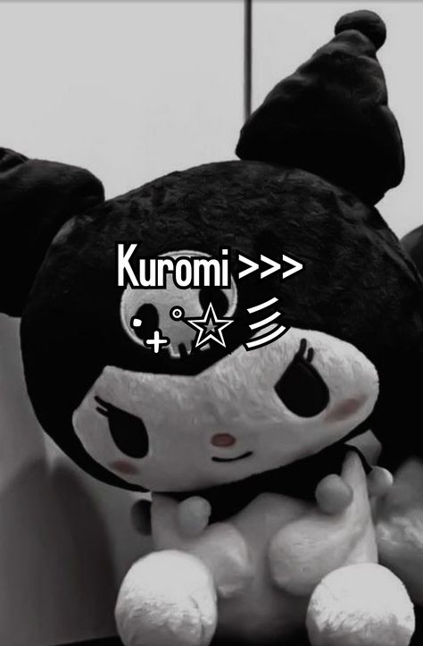 Black Sanrio Aesthetic, Kuromi Quotes, Kuromi Whisper, Kuromi Core, Kuromi Aesthetic, Sanrio Aesthetic, Kuromi Sanrio, Film Reels, Kitty Drawing