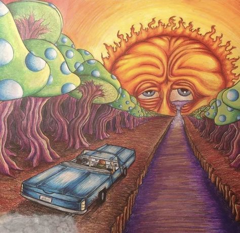 Psychadelic Art, Trippy Painting, Hippie Painting, Uh Huh, Indie Art, Small Canvas Art, Arte Inspo, Pop Surrealism, March 17