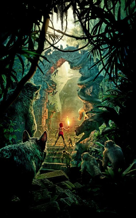 Jumanji Poster, Jungle Book Movie Poster, The Jungle Book Illustration, Jumanji 1995 Poster, Jungle Book Movie, Jungle Book Book Cover, Jungle Book 2016, Jungle Drawing, The Jungle Book