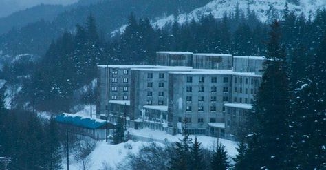 Inside Whittier, Alaska, The Town Where Everyone Lives In The Same Exact Building Whittier Alaska, Alaska Images, Train Tunnel, Under One Roof, Private Island, Boat Trips, Cruise Ship, New Hampshire, Time Travel