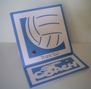 Carol's Creations: Thank You Volleyball Coach card Volleyball Cards, Volleyball Locker Decorations, Volleyball Locker, Volleyball Jokes, Volleyball Team Bonding, Volleyball Team Gifts, Volleyball Coach, Oldest Daughter, Locker Decorations